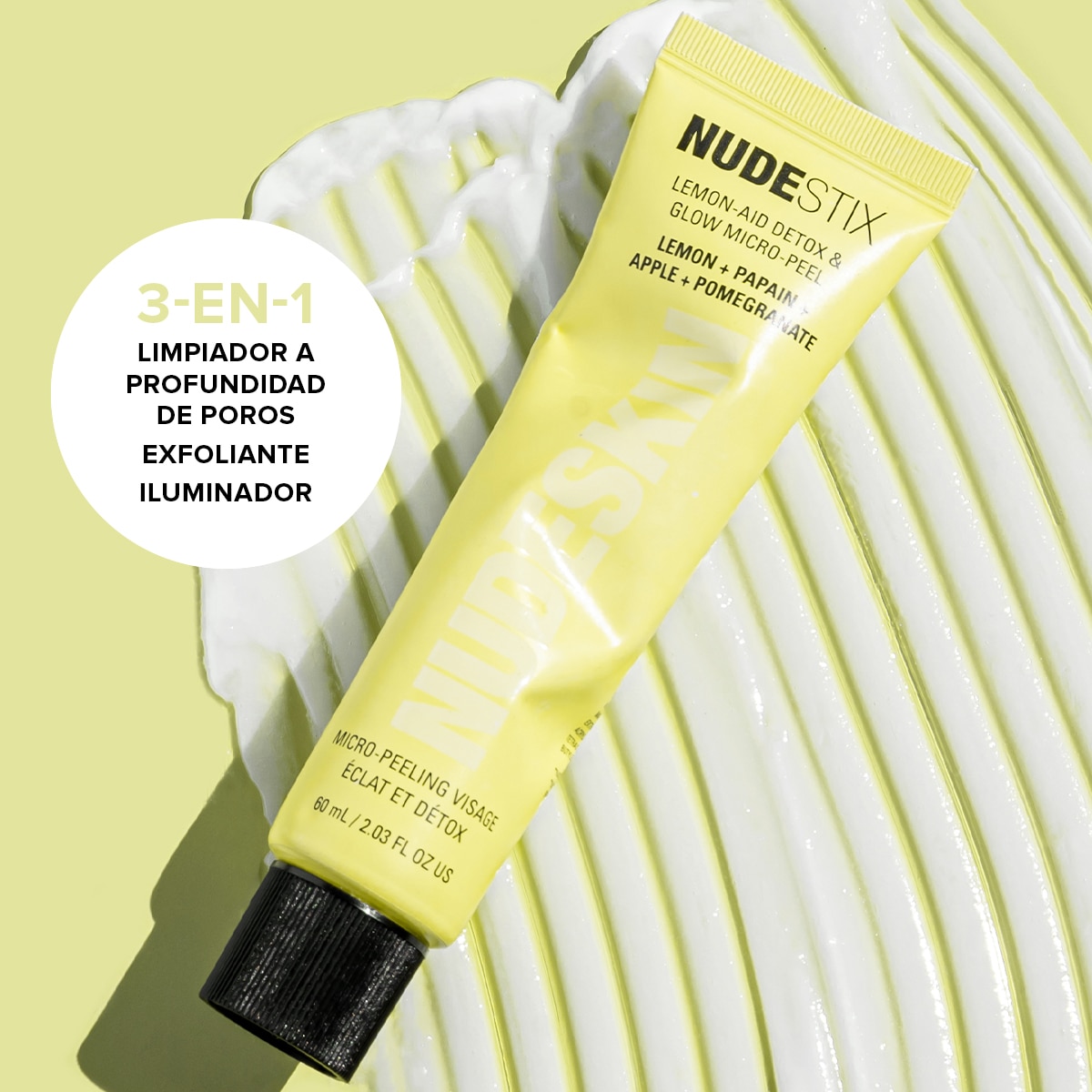 NUDESKIN LEMON-AID DETOX & GLOW MICRO-PEEL (EXFOLIANTE FACIAL)
